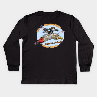 VF-51 Screaming Eagles Nose Art Variation Kids Long Sleeve T-Shirt